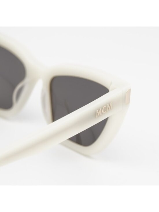MCM MW0010 21A Sunglasses White Cat Eye Frame, Grey Lenses main image 6